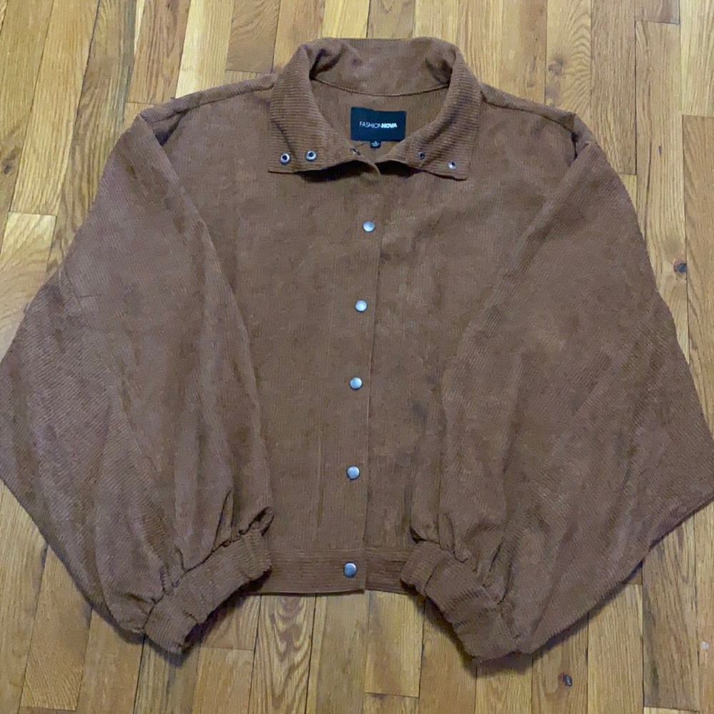 Fashion Nova Corduroy Oversized Jacket, Size XL
